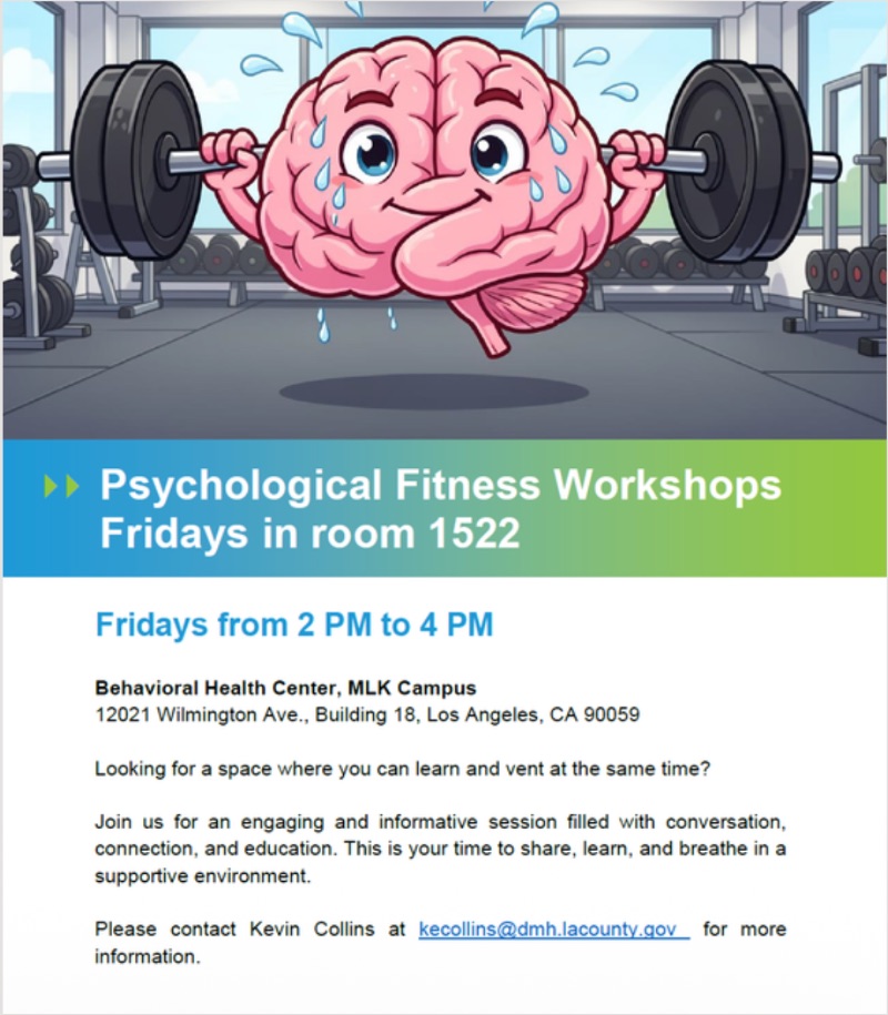 Psychological Fitness Workshop flyer