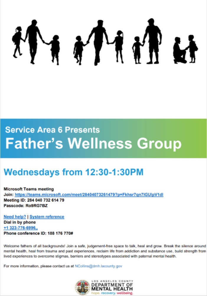 Father's Wellness Group flyer