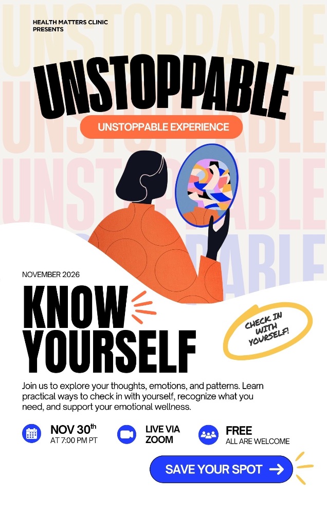 Unstoppable Experience: Know Yourself flyer